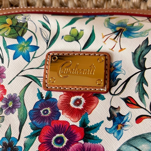 NWT Cavalcanti White Floral Purse - Picture 5 of 14